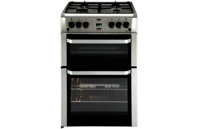 Beko BDVG694 Double Gas Cooker - Silver